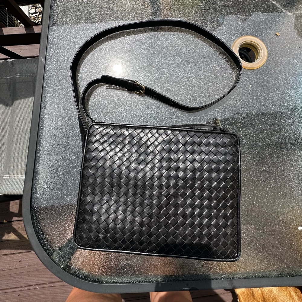 Talbots genuine leather strap bag